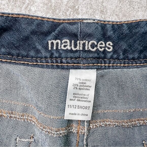 Maurices Bootcut Dark Wash Jeans Size 11/12 Short - Picture 7 of 7